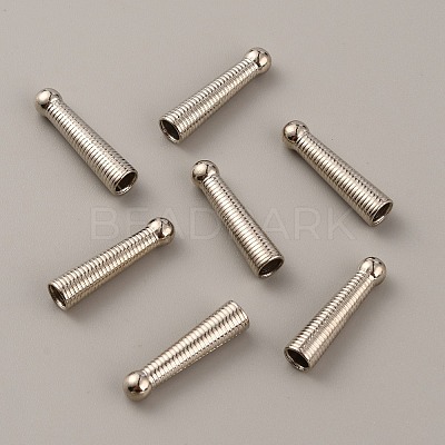 Alloy Cord Ends LS-FIND-WH0128-37P-1