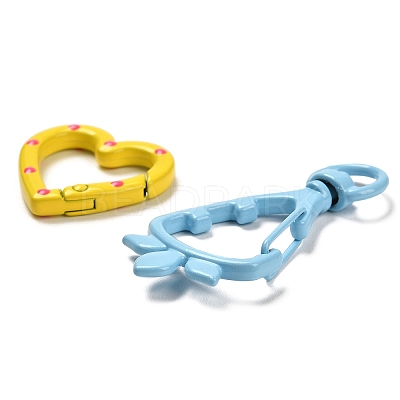 Spray Painted Alloy Clasps Set FIND-XCP0002-44-1