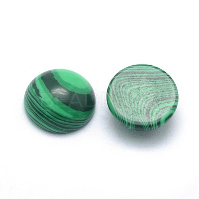 Synthetic Malachite Cabochons G-P393-R49-4MM-1