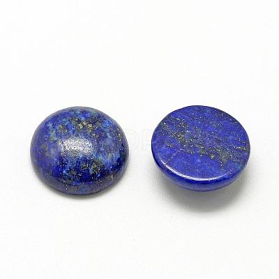 Natural Lapis Lazuli Cabochons G-R416-6mm-33-1
