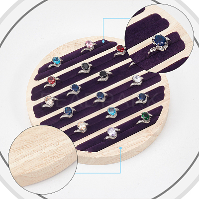 6-Slot Wood Ring Display Stands RDIS-WH0011-30-1
