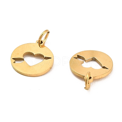 304 Stainless Steel Charms STAS-D050-07G-01-1