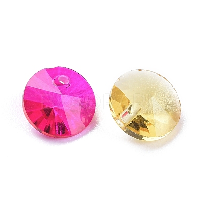 180Pcs 12 Colors Birthstone Charms Glass Charms RGLA-ZZ0001-01-8mm-1