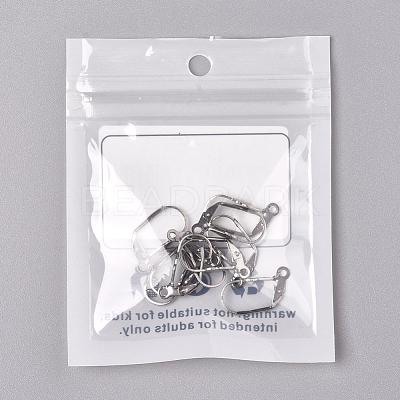Tarnish Resistant 304 Stainless Steel Leverback Earring Findings X-STAS-E007-5-1