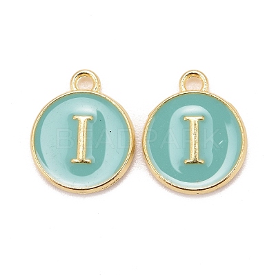 Golden Plated Alloy Enamel Charms X-ENAM-S118-05I-1