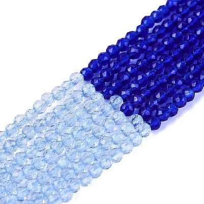 Transparent Glass Beads Strands GLAA-N074-01A-13-1