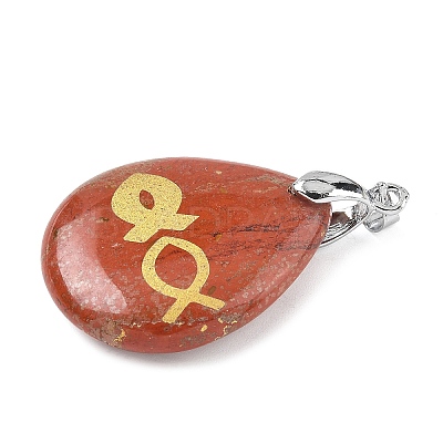 Natural Mixed Gemstone Pendants G-F786-09I-1