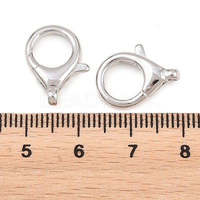 Brass Lobster Claw Clasps KK-H287-08F-P-1