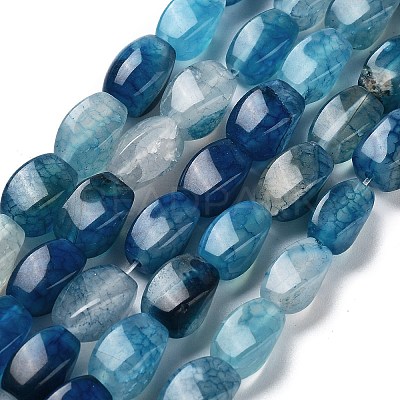 Natural Dragon Veins Agate Beads Strands G-G172-01U-1