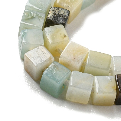 Natural Flower Amazonite Beads Strands G-C129-A12-01-1