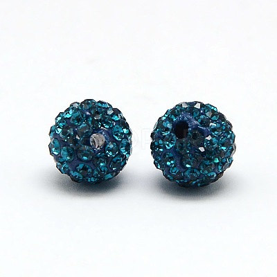 Polymer Clay Rhinestone Beads RB-A053-6mm-06-1