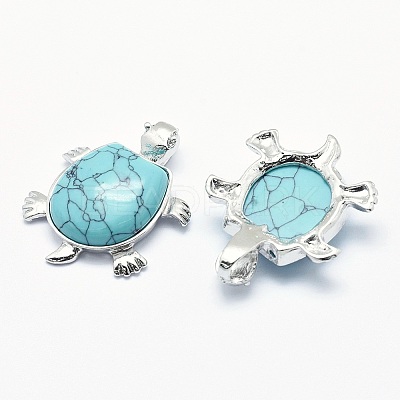 Synthetic Green Turquoise Pendant X-G-G759-B02-1