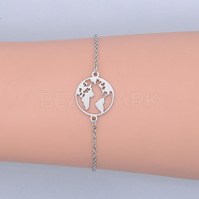 Tarnish Resistant 201 Stainless Steel Link Bracelets LS-BJEW-T011-JN506-1-1