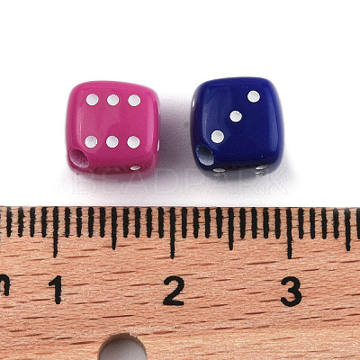 Opaque Acrylic Beads OACR-P028-03A-1