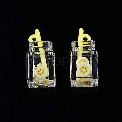 Imitation Drink Resin Pendants LS-CRES-S359-32P-1