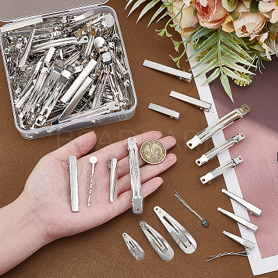 Iron Alligator & Snap Hair Clip Findings IFIN-PH0024-60P-1