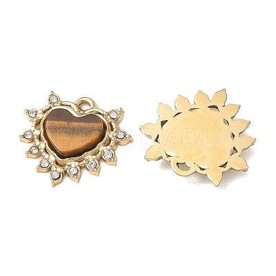 Natural Tiger Eye Pendants GG-CBA50CD-01G-01-1