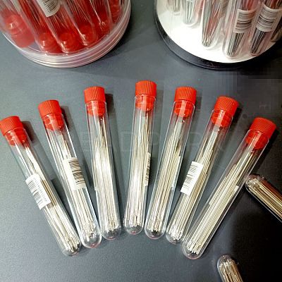Iron Sewing Needles with Random Color Bottle Caps SENE-PW0002-043-1