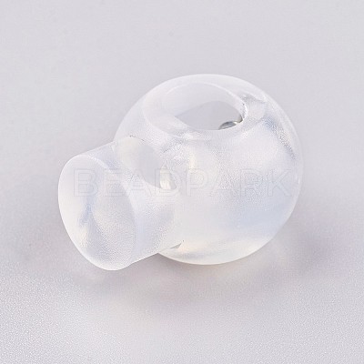 Plastic Iron Spring Cord Locks LS-X-FIND-WH0017-12-1