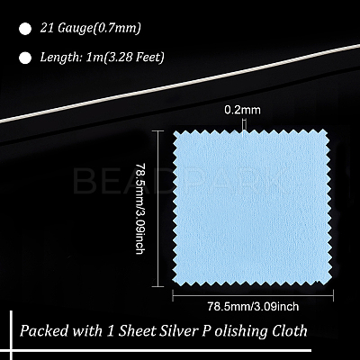 1M Sterling Silver Wire STER-BC0001-94A-1