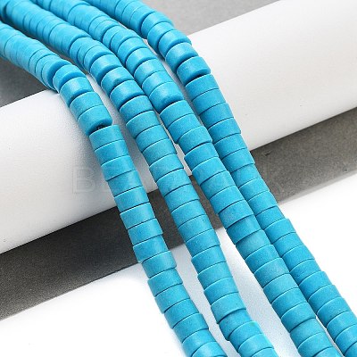 Synthetic Turquoise Beads Strands TURQ-G110-6x3mm-06-1