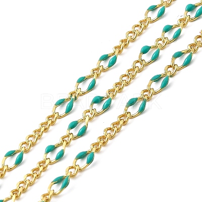 Brass Enamel Figaro Chains CHC-L053-09G-03-1