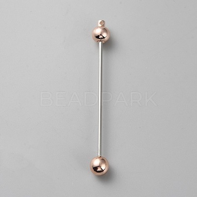 Alloy Bar Beadable Keychain for Jewelry Making DIY Crafts KEYC-WH0046-03KCG-1