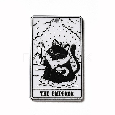 Tarot Theme Printed Acrylic Pendants MACR-G061-04K-1