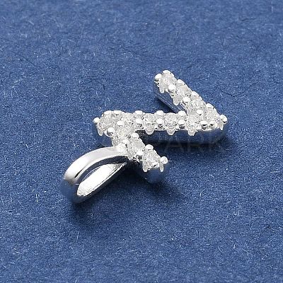 925 Sterling Silver with Cubic Zirconia Charms STER-Q004-01Z-S-1