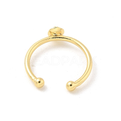 Brass Open Cuff Ring Settings LS-KK-G518-04G-02-1