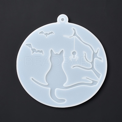 DIY Flat Round Pendant Decoration Food-grade Silicone Molds SIMO-D002-03A-1