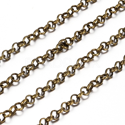 Brass Rolo Chains X-CHC-S008-002B-AB-1