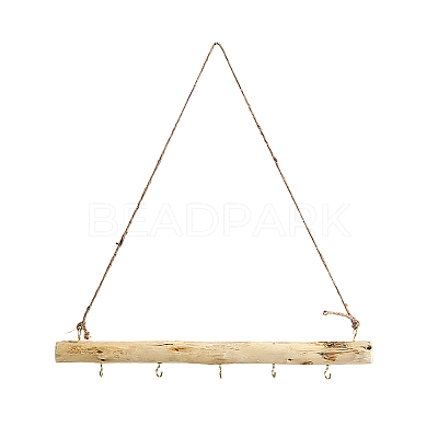 1Pc Wood Branch Hook Branch Hanger Rack AJEW-SP0002-32-1