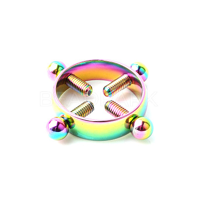 316 Surgical Stainless Steel Clip On Non Piercing Nipple Rings WG8826F-04-1
