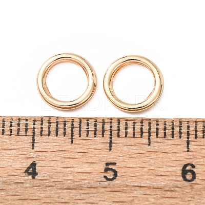 Brass Closed Jump Rings KK-CBA75F9-02-1