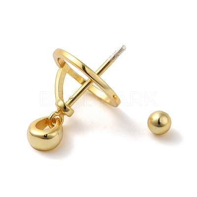 925 Sterling Silver Locket Style Planet Pinch Bails STER-NH0001-55B-G-1