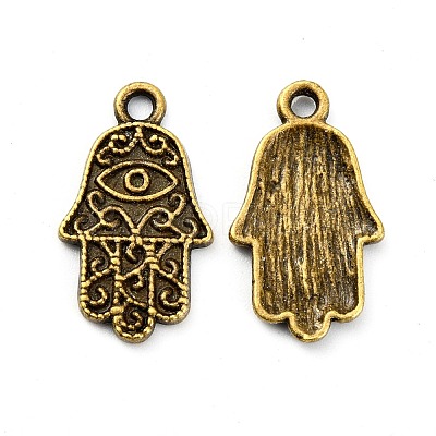 Tibetan Style Alloy Pendant Enamel Settings TIBE-T011-127AB-FF-1