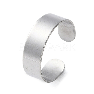 Non-Tarnish 304 Stainless Steel Cuff Rings X-STAS-T045-22A-P-1