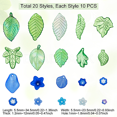 DIY Leaf Flower Making Findings Kits DIY-GA0009-61-1