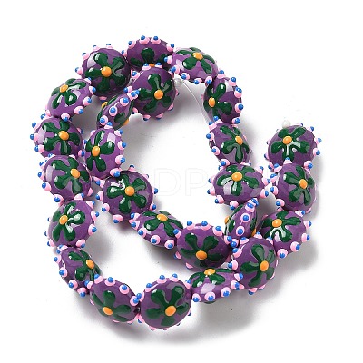 Baking Paint Glass Enamel Beads LAMP-S080-03C-1
