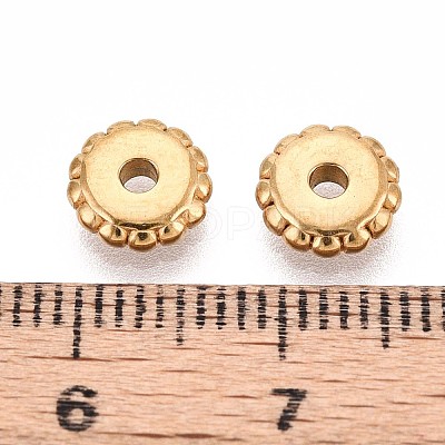 304 Stainless Steel Disc Beads STAS-P319-14C-G-1