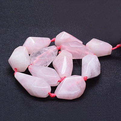 Natural Rose Quartz  Beads Strands G-F531-K06-1