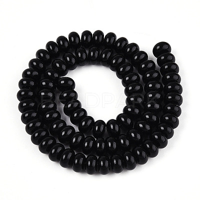 Opaque Spray Painted Glass Beads GLAA-ZX008-4mm-18F-1