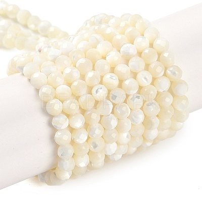 Natural Shell Beads Strands SSHEL-E571-38B-4mm-1