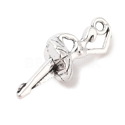 Tibetan Style Alloy Ballerina/Ballet Dancer Pendants X-TIBEP-Q043-162-RS-1