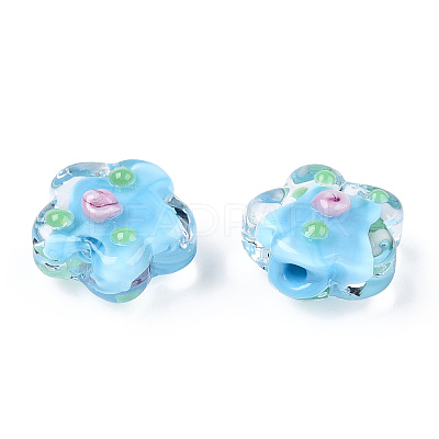 Handmade Bumpy Lampwork Beads LAMP-N024-04E-1