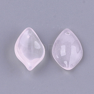 Transparent Spray Painted Glass Pendants X-GLAA-S183-13A-1