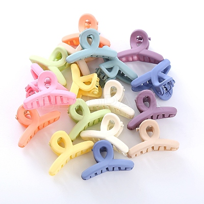 Plastic Claw Hair Clips OHAR-P021-09A-11-1