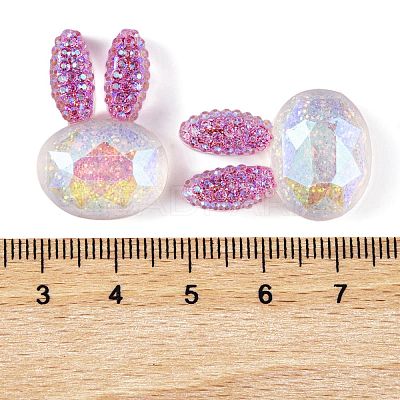 Transparent Epoxy Resin Rabbit Head Decoden Cabochons CRES-M034-05C-1