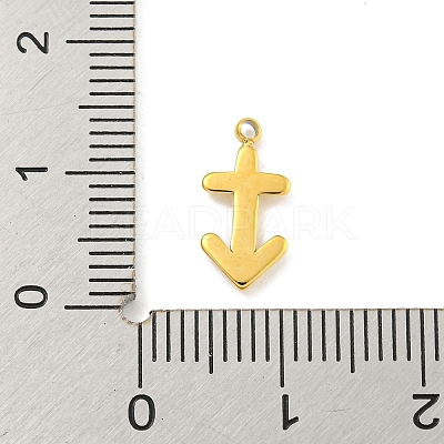 Real 18K Gold Plated PVD Vacuum Plating 304 Stainless Steel Pendants STAS-L278-002G-09-1